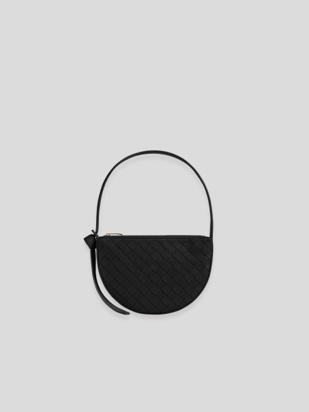 Mini Bag With Knot - black gold
