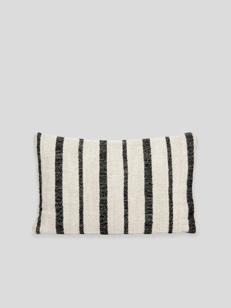 Cushion Linduvet-Stripe - black beige