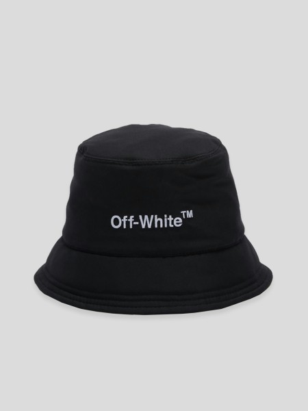 Bucket Hat Helvetica - black white