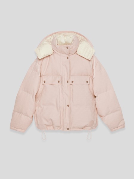 Puffer Jacket - beige pink