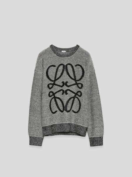 Sweater - white black