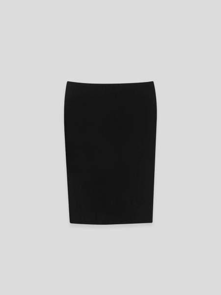 Midi Velvet Skirt - black
