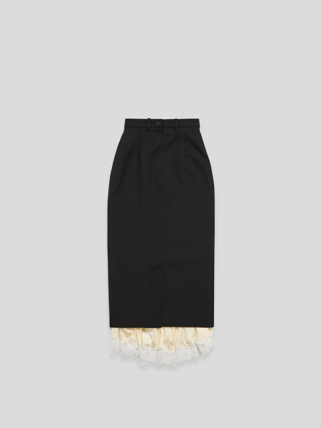 Lingerie Skirt - black beige