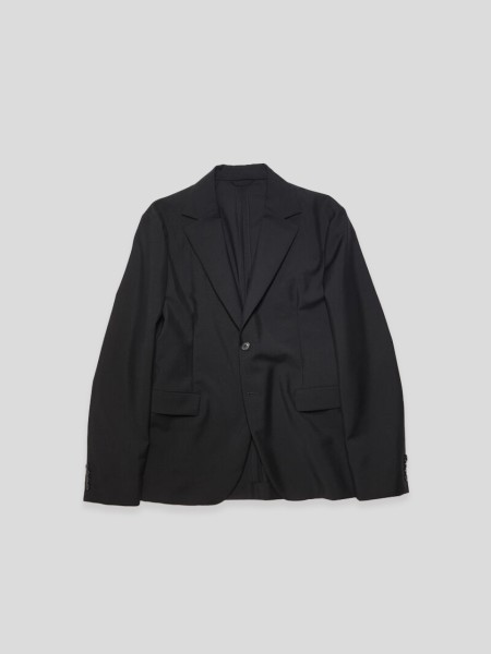 Single-Breasted Suit Jacket - black