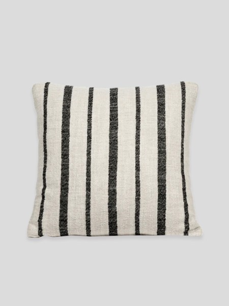 Cushion Square Linduvet-Stripe - black beige