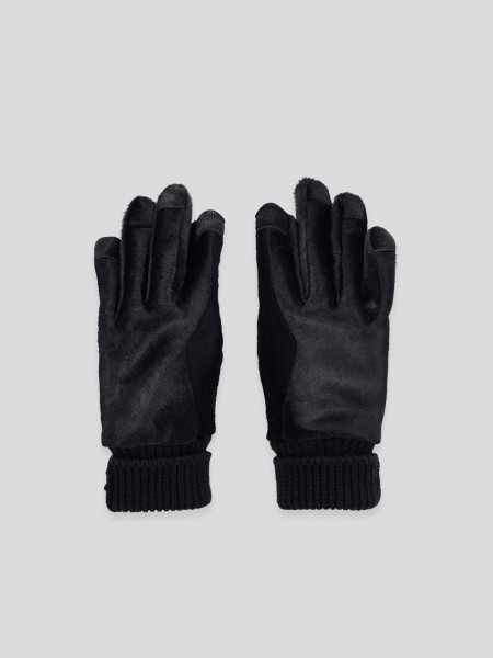 Short Ribcuff Gloves - black