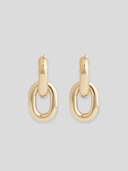 XL Link Double Earrings - gold