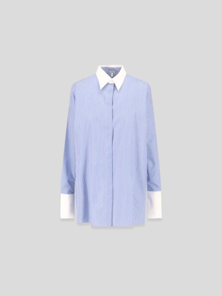 Deconstructed Shirt - blue white