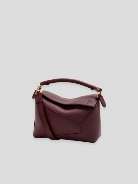 Puzzle Edge Small Bag - burgundy