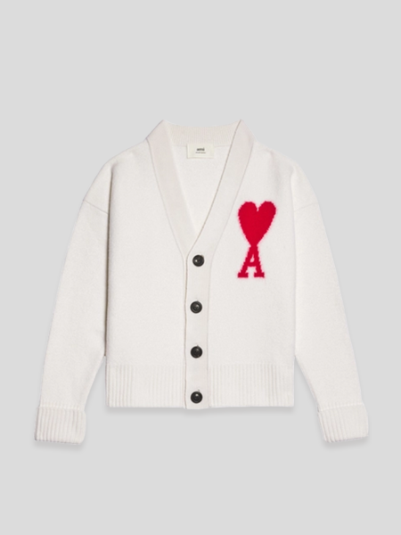 ADC Big Cardigan - white red