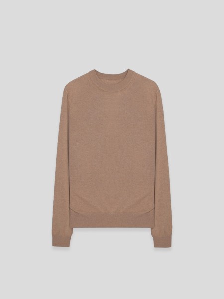 Cashmere Knit Sweater - camel