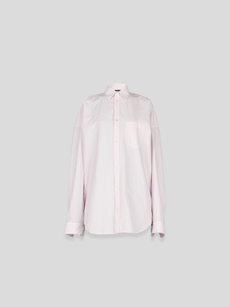 Shirt - pink white