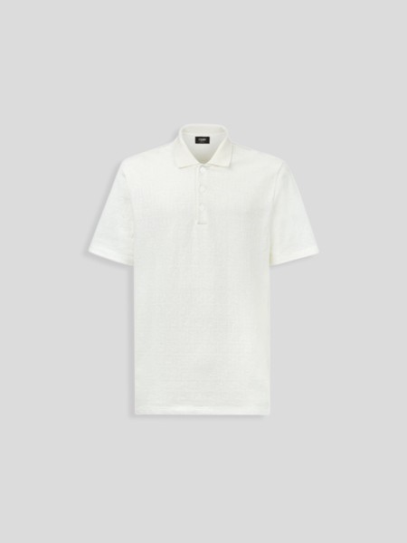 Knitted Polo Shirt - white