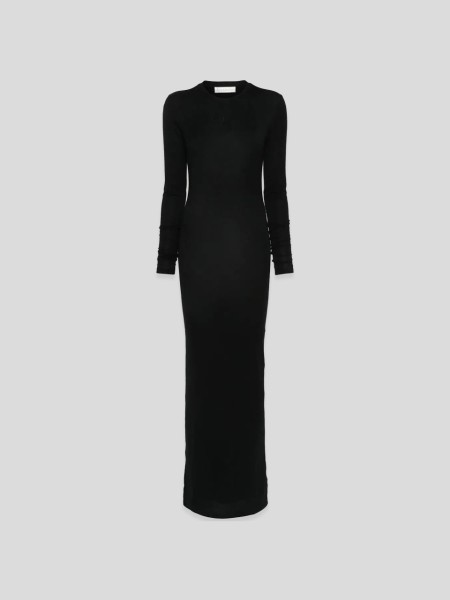 Long Simple Dress - black