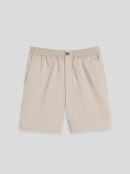 Elasticated Waist Shorts - beige