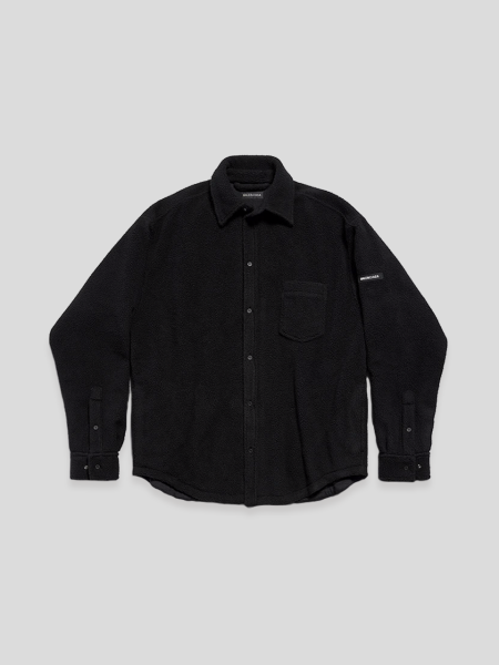 Fleece Overshirt - black