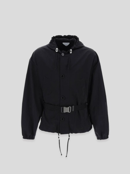 Packable Tech Nylon Jacket - black