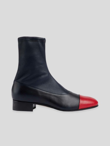 Low Boots - blue red