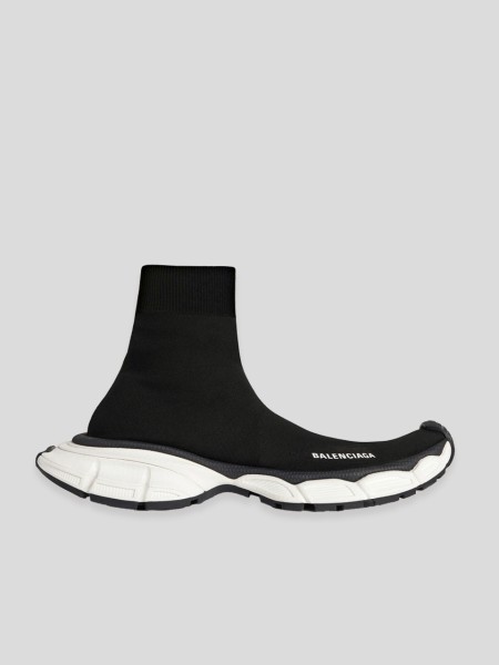 3XL Socks Women's Sneaker - black white