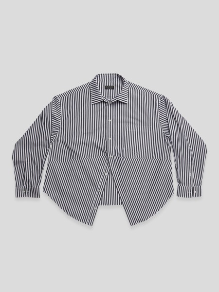 Striped Swing Shirt - black white