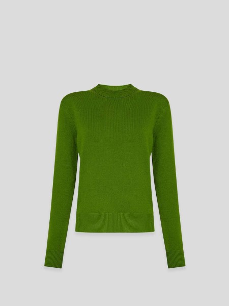 BV Embroidery Wool Jumper - green