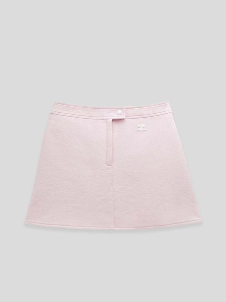 Reedition Vinyl Mini Skirt - light pink