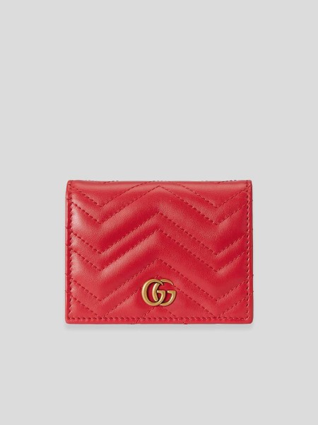 GG Marmont 2.0 Card Case - red