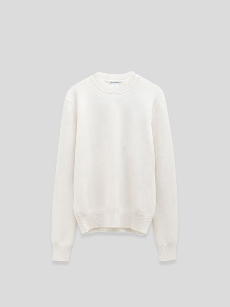 BV Embroidery Wool Jumper - white