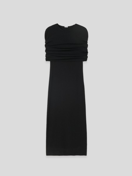 Cape Dress - black