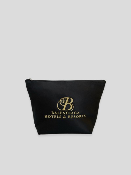 Hotel & Resort Pouch - black gold
