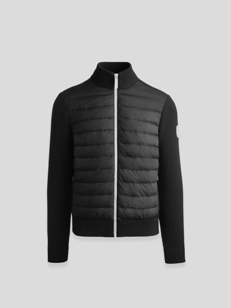 Hybridge Knit Jacket - black white