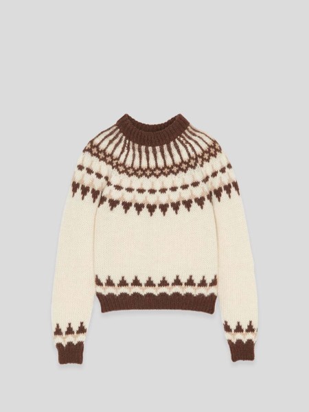 Wool Mohair Sweater - multi beige