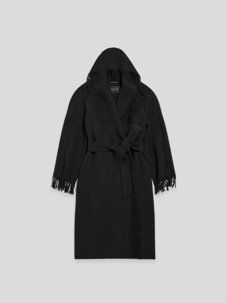 Fringe Coat - black