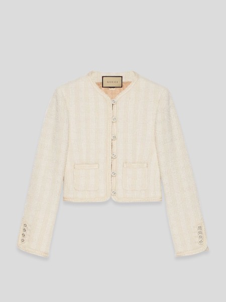 Tweed Jacket - multi white