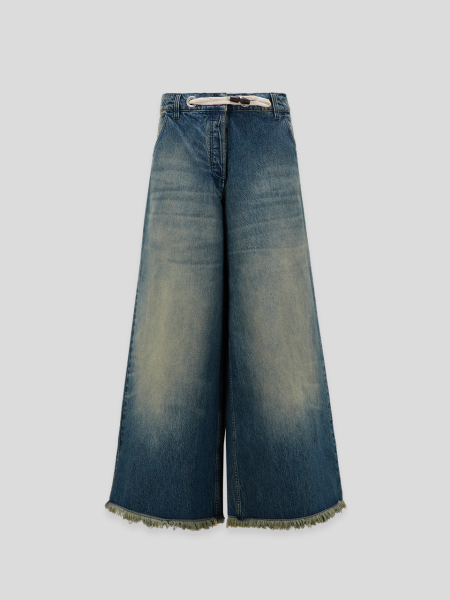 Moncler x Palm Angels Wide Leg Jeans - dark blue