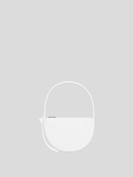 Mini Bag With Knot - white gold