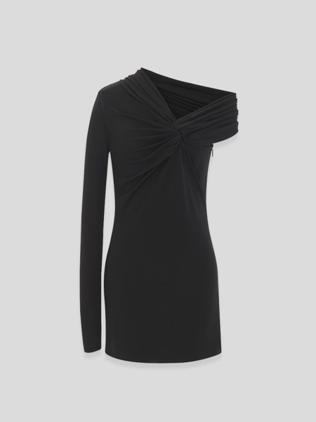 One-shoulder Dress - black