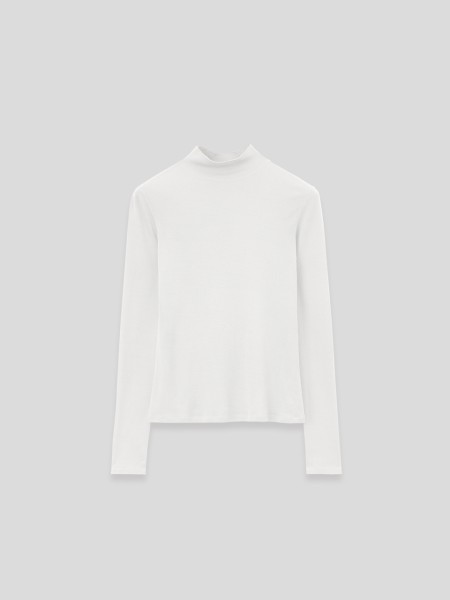 Rib Turtleneck - cream