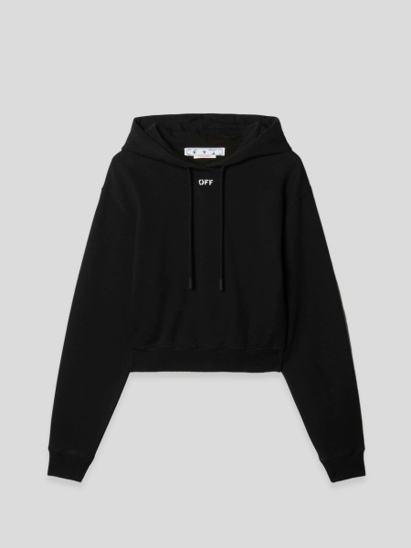 Cropped Hoodie Off Stamp | Sweatshirts | Clothing | The Square Berlin