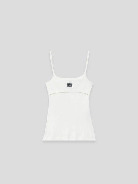 Anagram Strappy Top - white