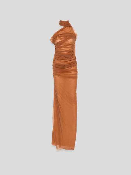 Halter Kendall Dress - brown