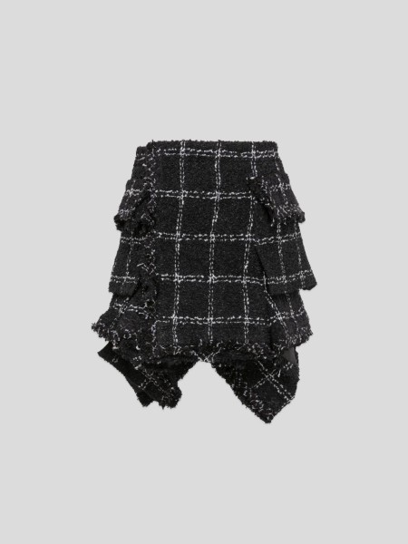 Tweed Skirt - black