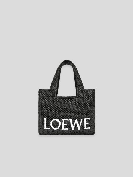 Paula‘s Ibiza Loewe Font Tote Small Bag - black