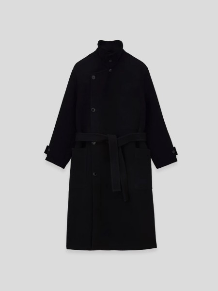 Wrap Coat - black