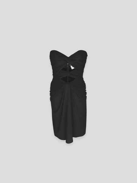 Cut-out Mini Dress - black