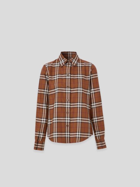 Vintage Check Shirt - brown