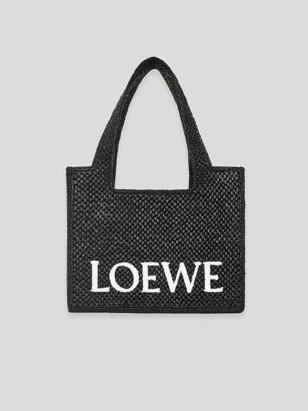 Loewe Font Tote Medium Bag - black