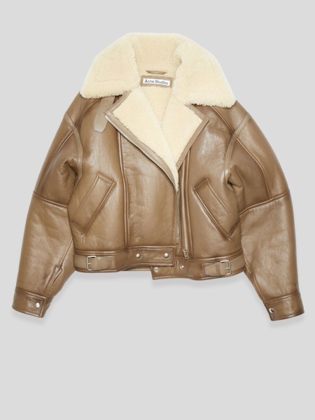 Leather Jacket - multi brown