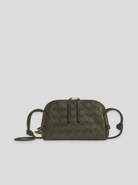 Intrecciato Concert Pouch - olive