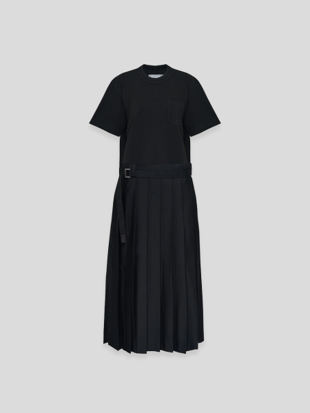 Cotton Poplin Dress - black